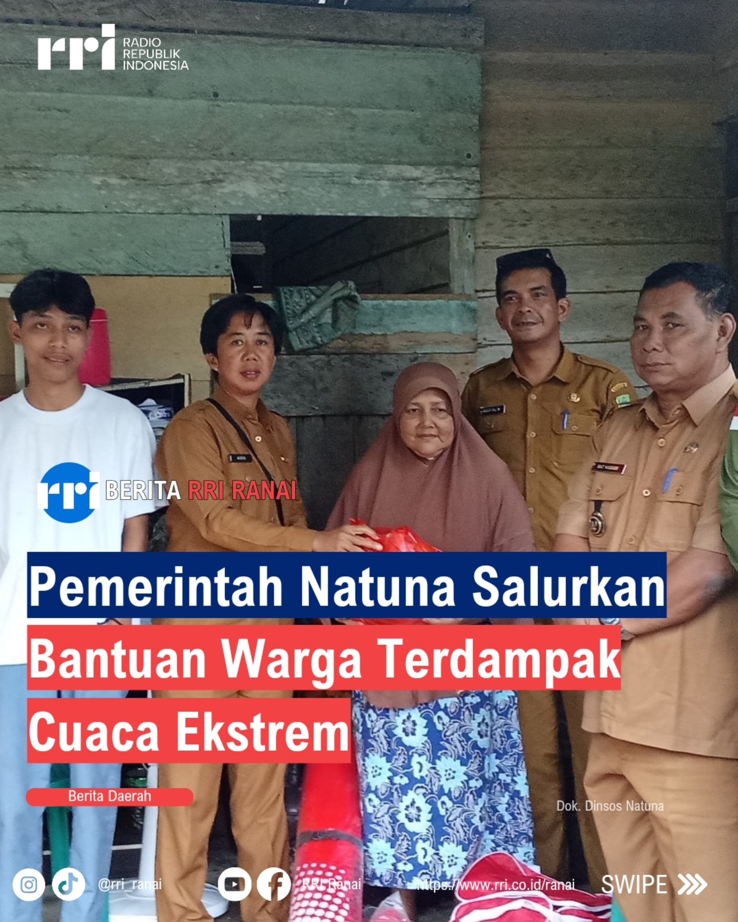 Penyaluran Bansos Cuaca Ekstrem