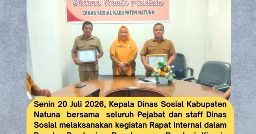 PEMBERIAAN PENGHARGAAN PRESTASI KINERJA PEGAWAI TERBAIK KEPADA ASN PELAKSANA DAN PPPK PARUH WAKTU TAHUN 2026 DI LINGKUNGAN DINAS SOSIAL