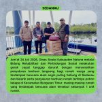Dinas Sosial Kabupaten Natuna melalui Bidang Rehabilitasi dan Perlindungan Sosial melakukan gerak cepat tanggap darurat dengan menyerahkan penyaluran bantuan langsung bagi rumah warga yang terdampak bencana alam angin puting beliung di Sedanau dan Kelarik serta Penyaluran Bantuan rumah tertimpa pohon kelapa di Kecamatan Bunguran Timur