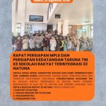 Kepala Dinas Sosial Kabupaten Natuna dan Kabid Pemberdayaan dan Jaminan Sosial menghadiri Agenda Rapat Persiapan MPLS dan Persiapan Kedatangan Kunjungan Taruna/Taruni Akademi TNI  ke Sekolah Rakyat Terintegrasi 32 Natuna
